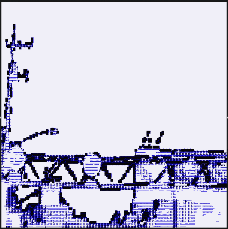 Ascii city drive through animation