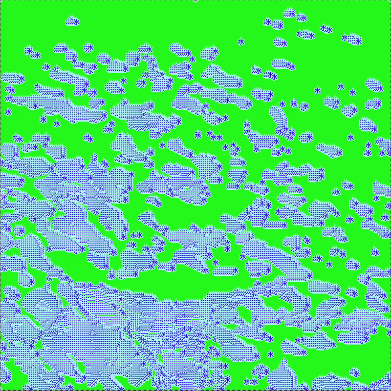 Water flow + japanese type animation