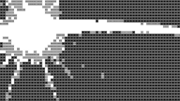 Planet horizon ascii gif