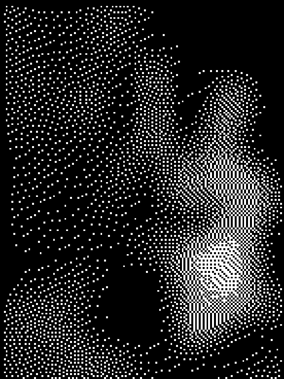 Sculpture dithering animation