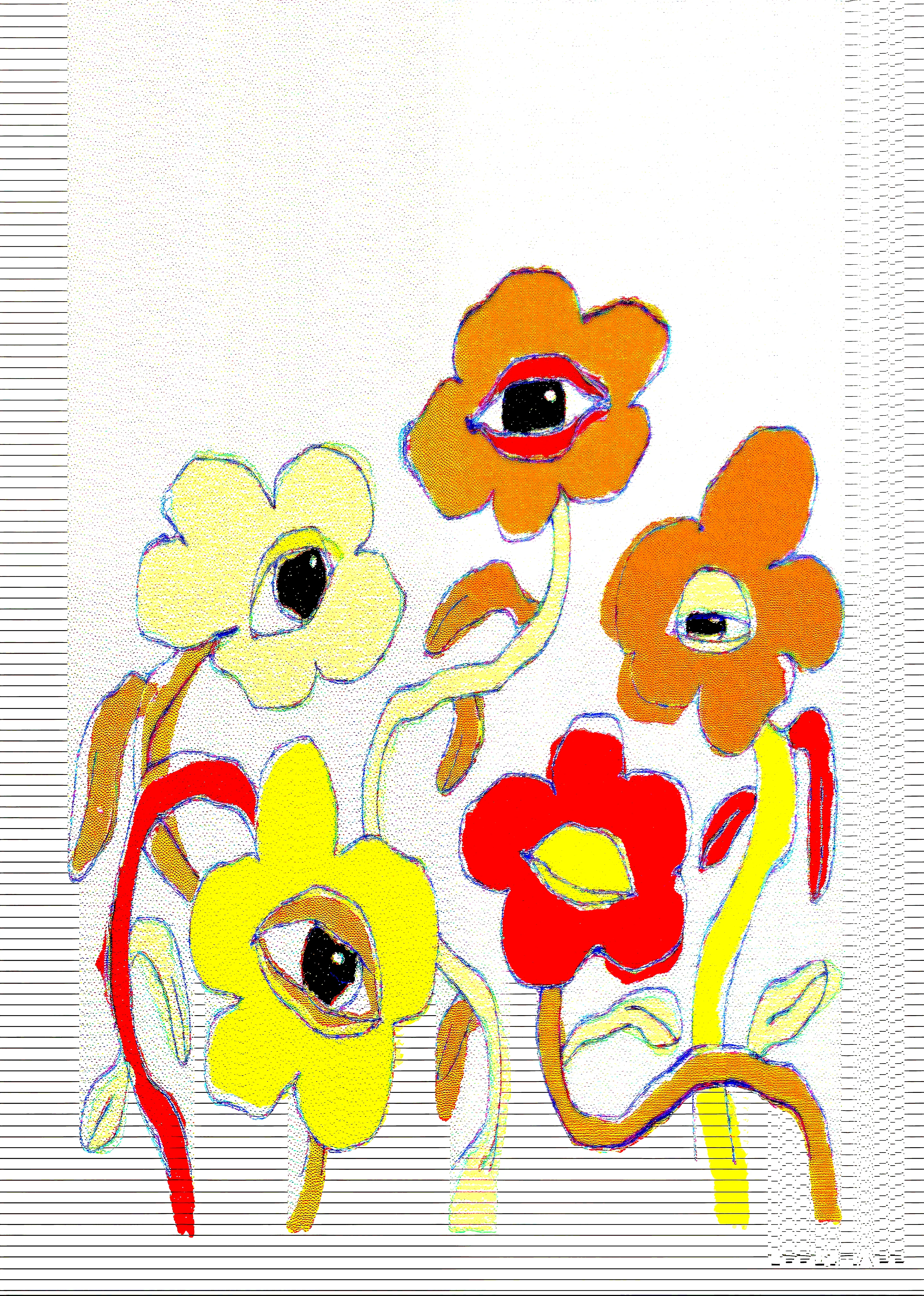 Flowers digital illustration