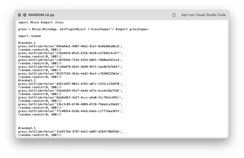 Random Vasellame code preview